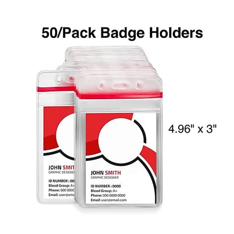 staples vertical badge holders.